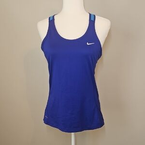 ​Nike Dri-FIT Racerback Athletic Tank Top - Royal Blue & Teal